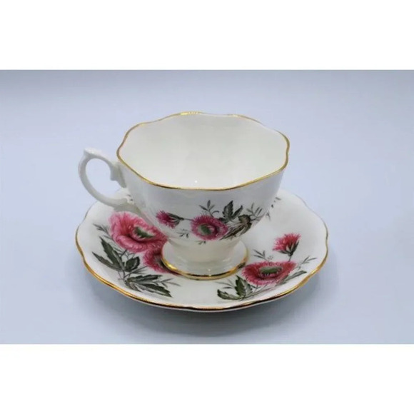 Royal Albert Hawthorne  Thistle Teacup and Saucer - Picture 1 of 10